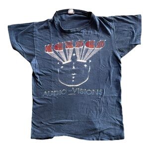 Kansas Vintage Tour T-Shirt Audio Visions Tour 1980, size Large